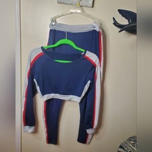 Comfy pant W/ matching crop top